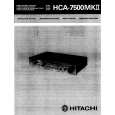 HITACHI HCA7500MKII Instrukcja Obsługi