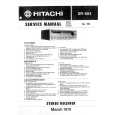 HITACHI SR604 Instrukcja Serwisowa