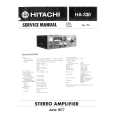 HITACHI HA-330 Instrukcja Serwisowa