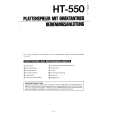 HITACHI HT550 Instrukcja Obsługi