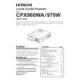 HITACHI CPX970W Instrukcja Obsługi