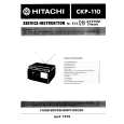 HITACHI CKP110 Instrukcja Serwisowa