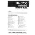 HITACHI HA8700 Instrukcja Obsługi