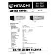 HITACHI SR-603 Instrukcja Serwisowa