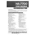 HITACHI HA-7700 Instrukcja Obsługi