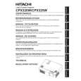 HITACHI CPX320W Instrukcja Obsługi