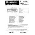 HITACHI D-E57 Instrukcja Serwisowa