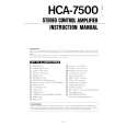 HITACHI HCA-7500 Instrukcja Obsługi